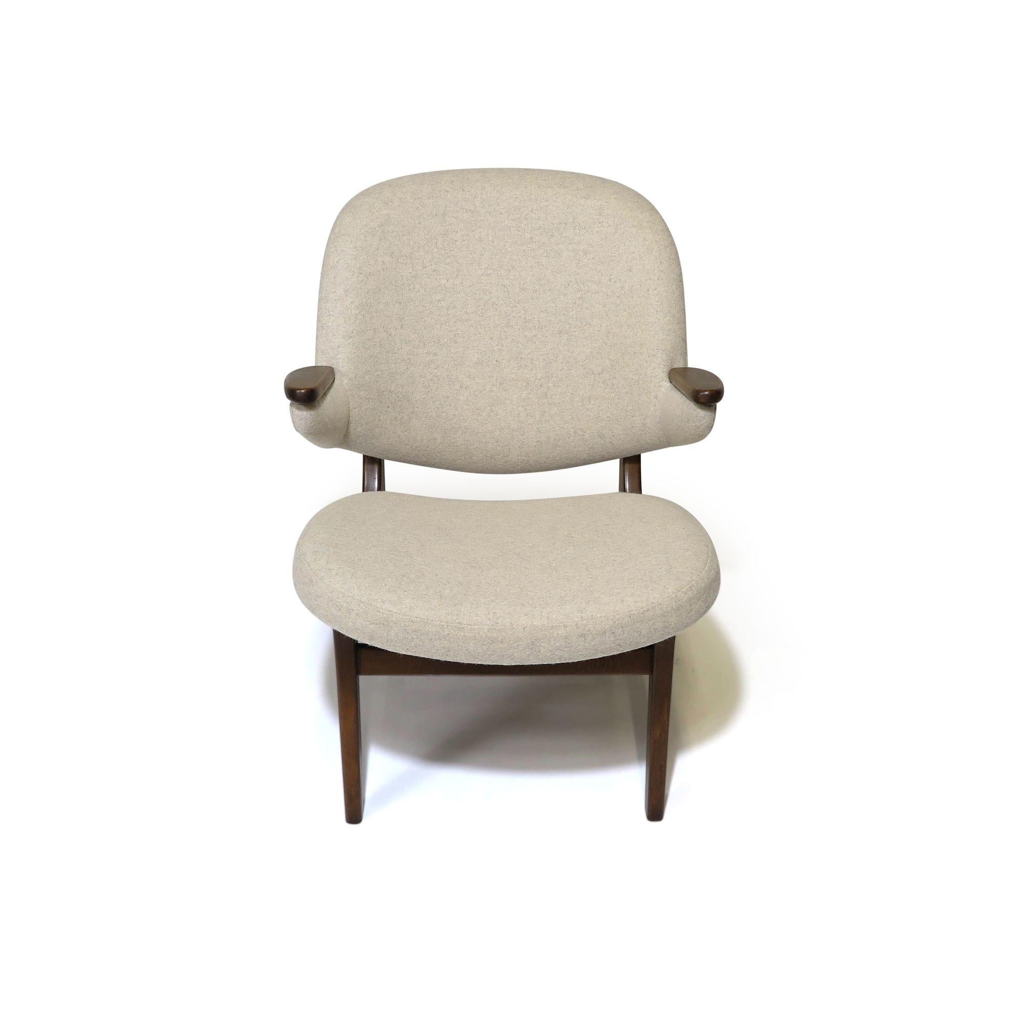 Carl Edward Matthes Danish Walnut Lounge Chair For Sale 2
