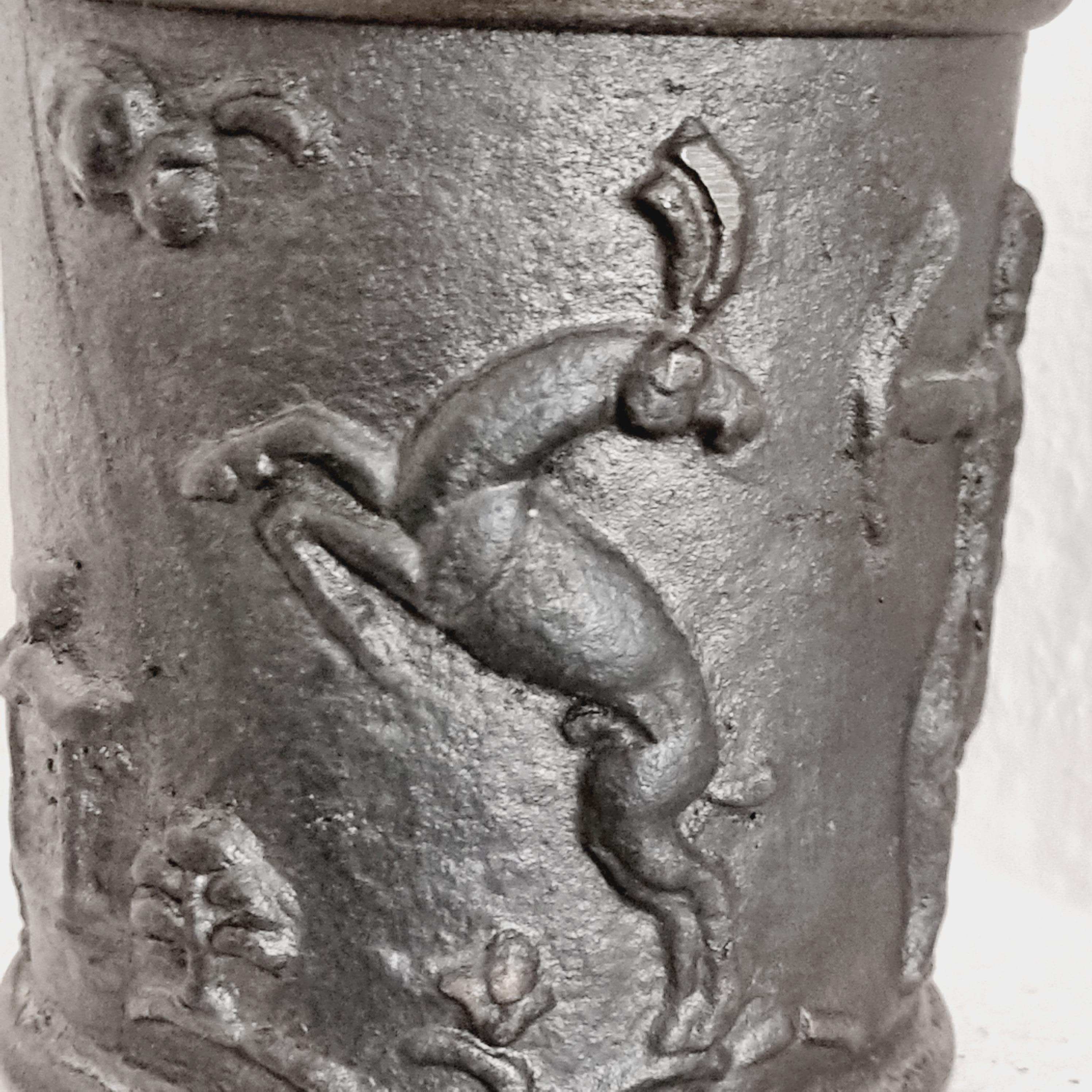 Early 20th Century Carl Elmberg, Tobacco Jar in Cast Iron, Näfveqvarns Bruk, Swedish Grace, 1920s For Sale