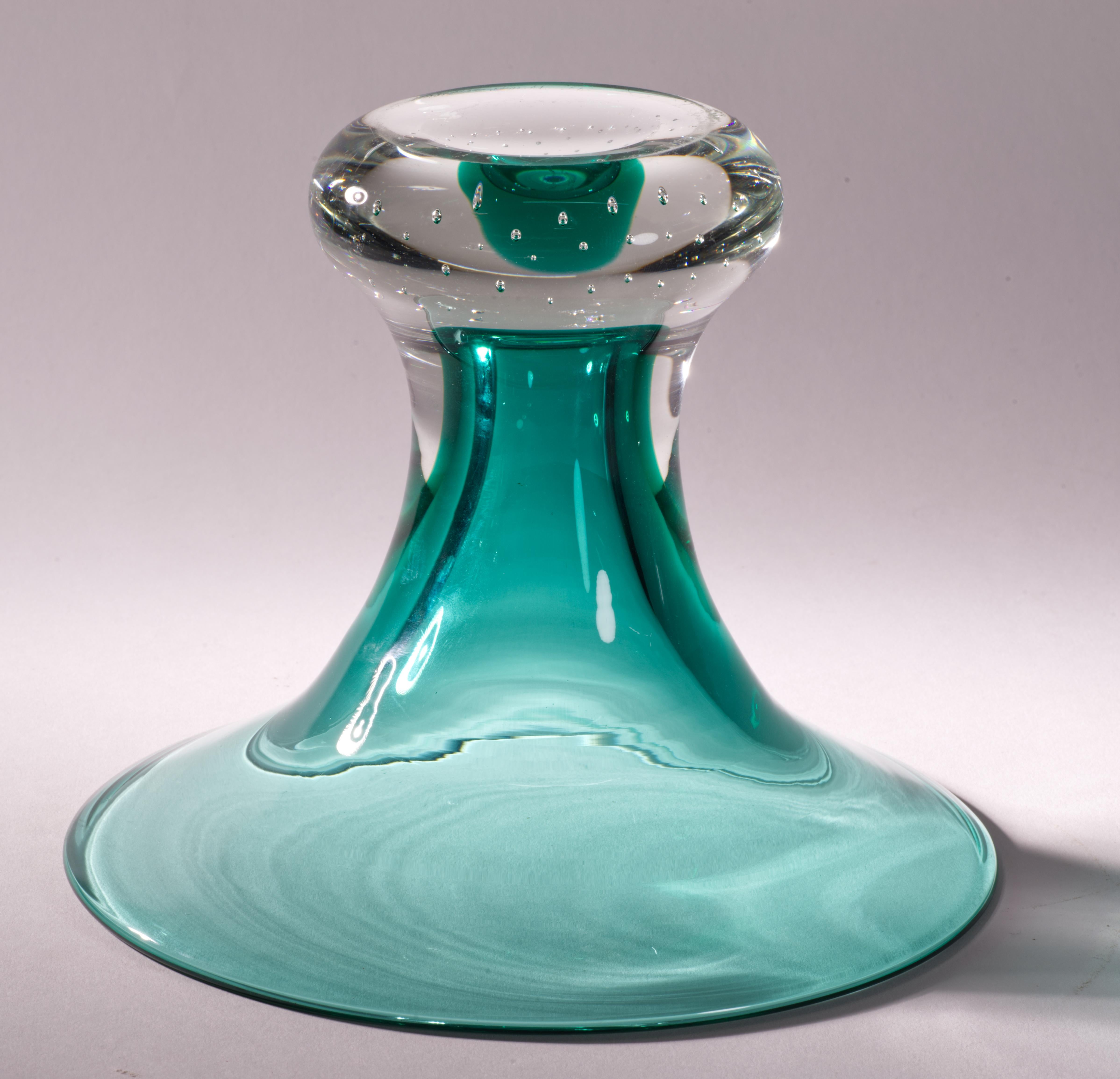 XX secolo Vaso Sommerso di Carl Erickson, vetro da studio americano 1940-1950 in vendita