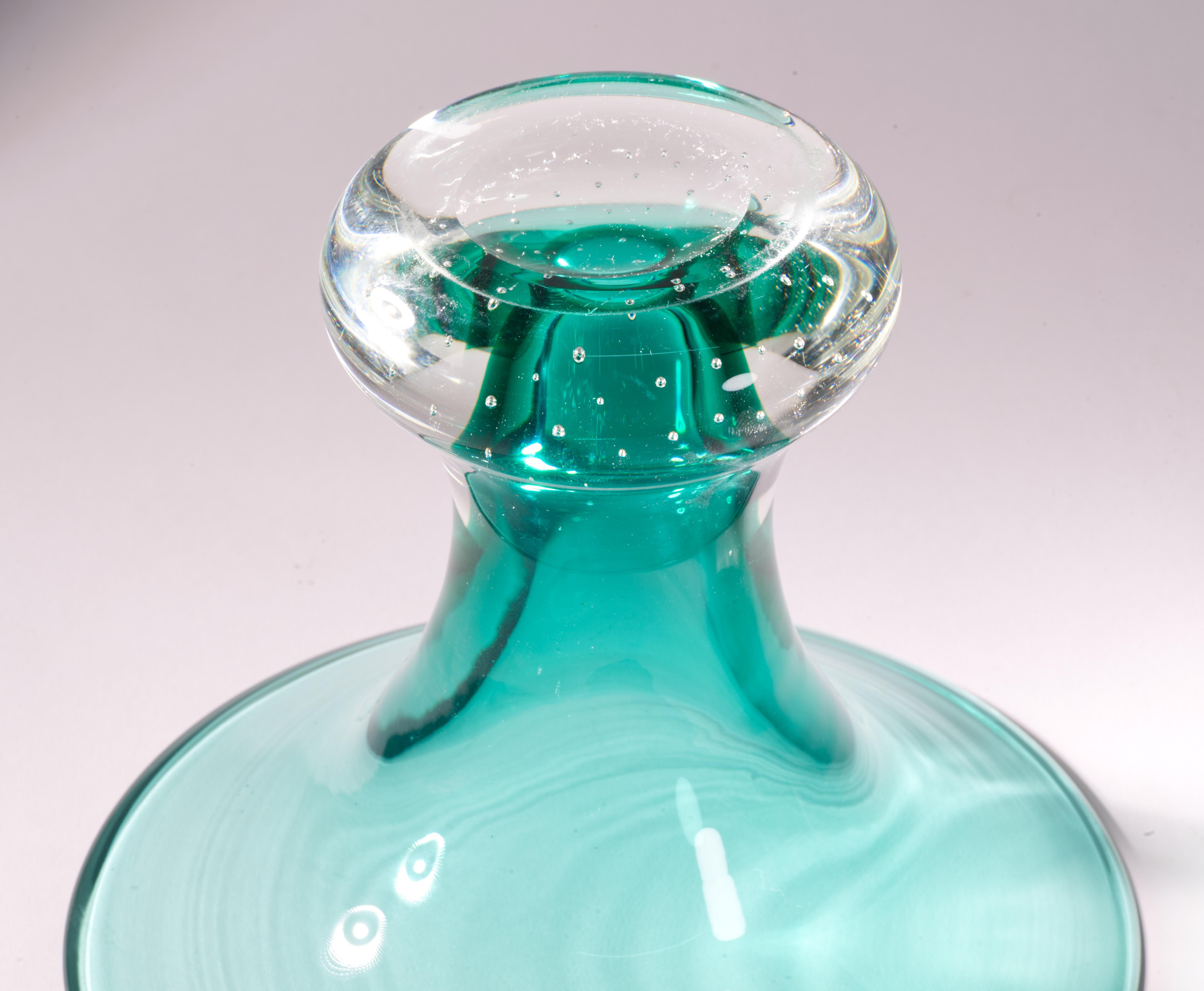 Vetro soffiato Vaso Sommerso di Carl Erickson, vetro da studio americano 1940-1950 in vendita