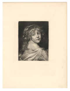 "Head of a Child" etching