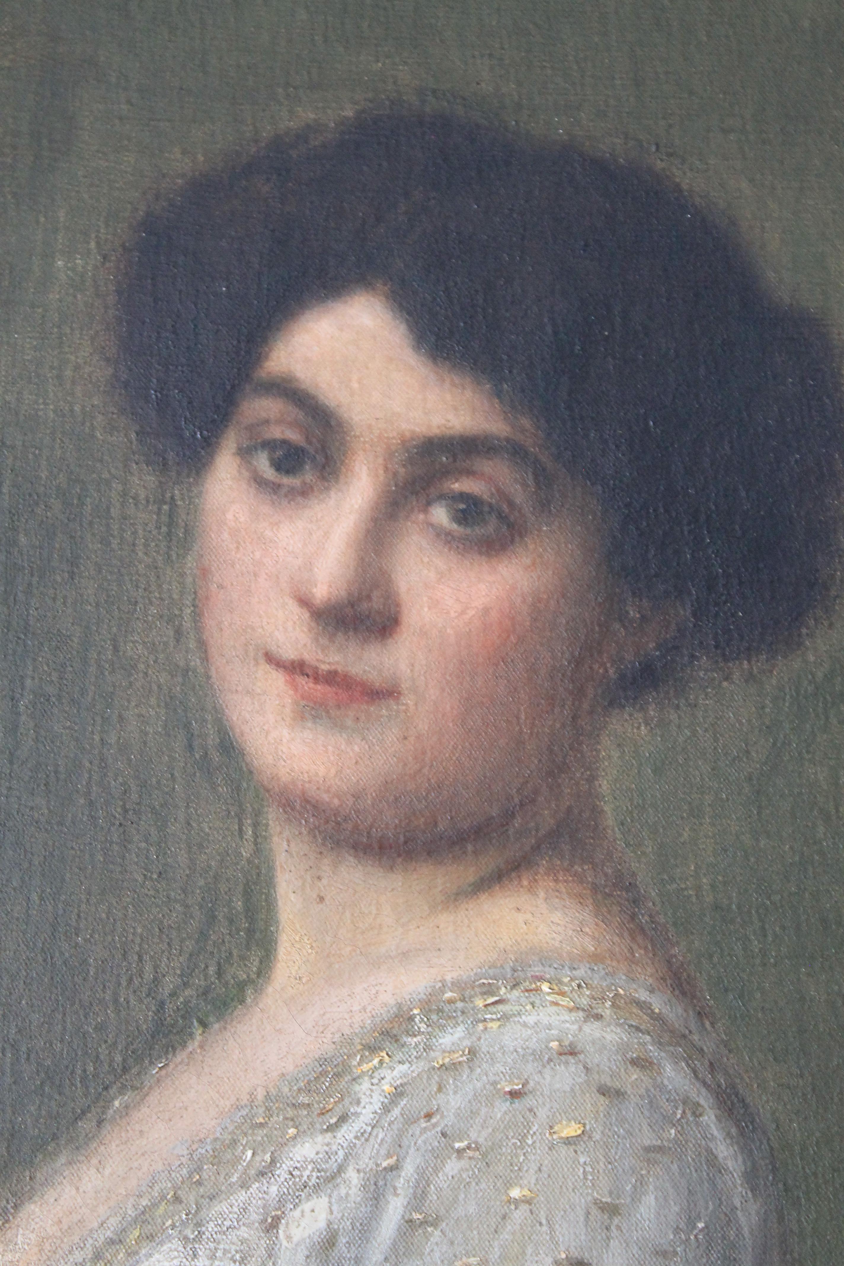 Antikes Porträt einer Frau, die sitzt, von Carl Ernst Von Stetten im Angebot 12
