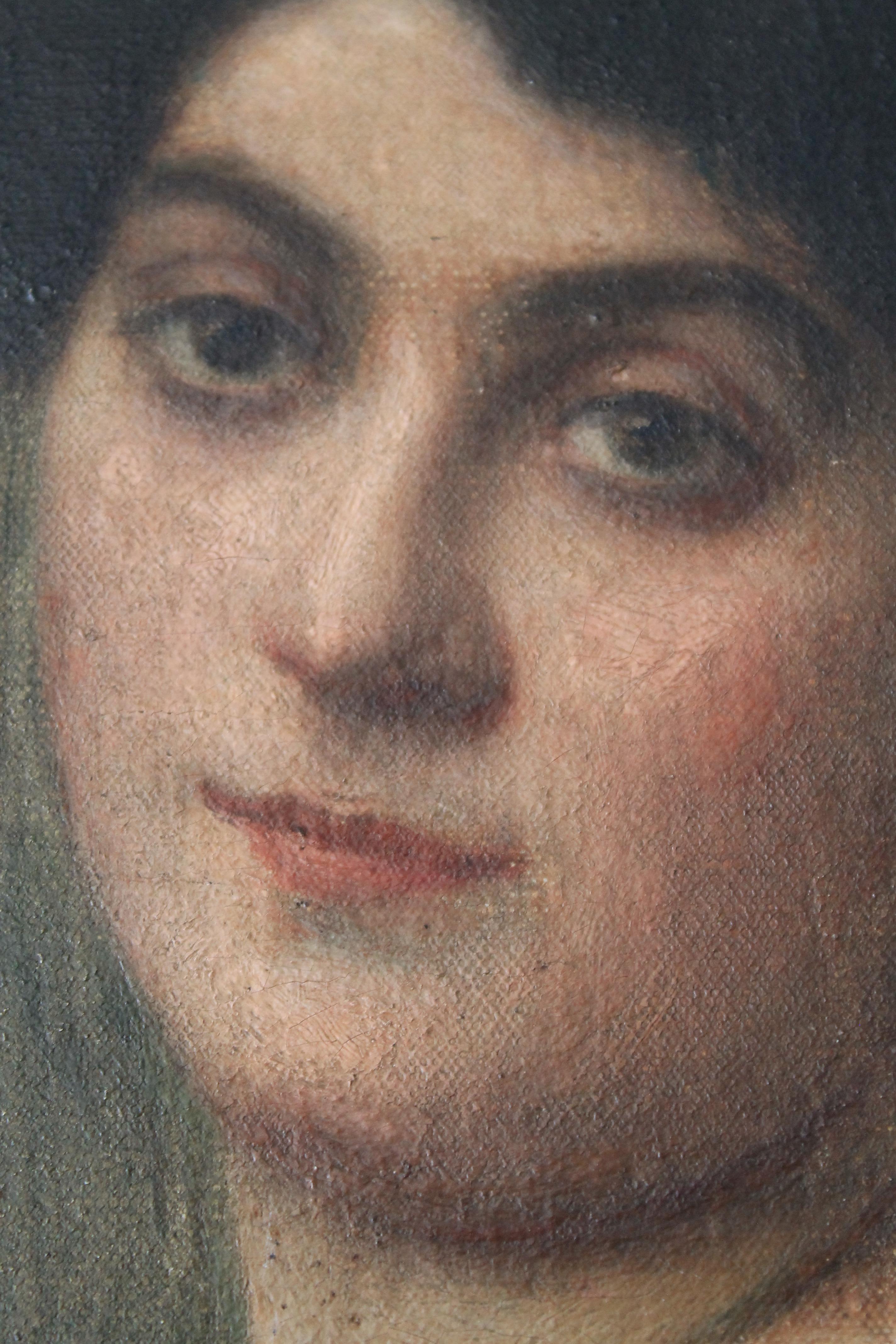 Antikes Porträt einer Frau, die sitzt, von Carl Ernst Von Stetten im Angebot 8