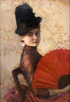 Portrait of a Woman with a Fan
