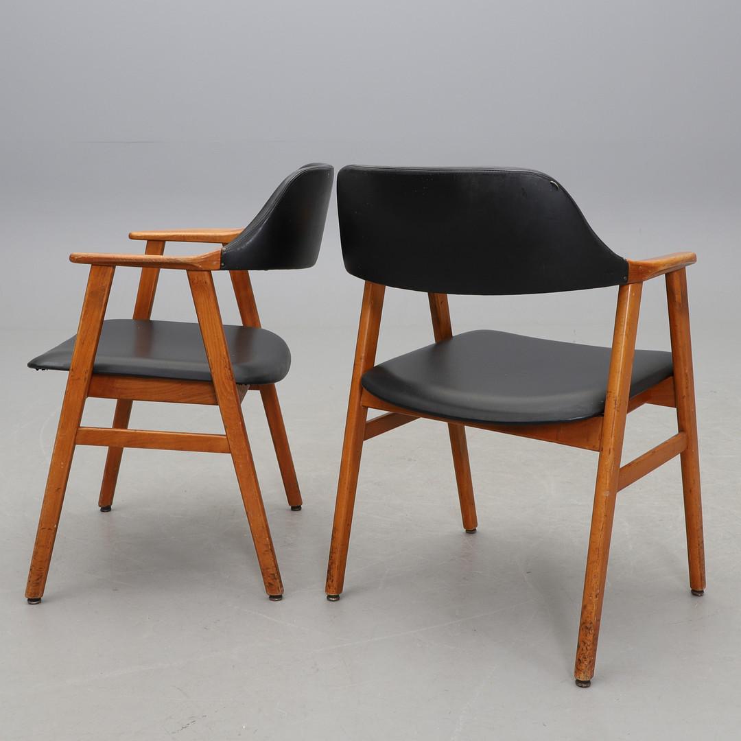 CARL-EWERT EKSTRÖM 1960s Sillas de comedor Juego de 10 1960s mid century modern negro Biedermeier en venta