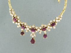 Carl F. Bucherer 18k Gold Necklace, 3.00ct Ruby & 2.50ct Diamonds