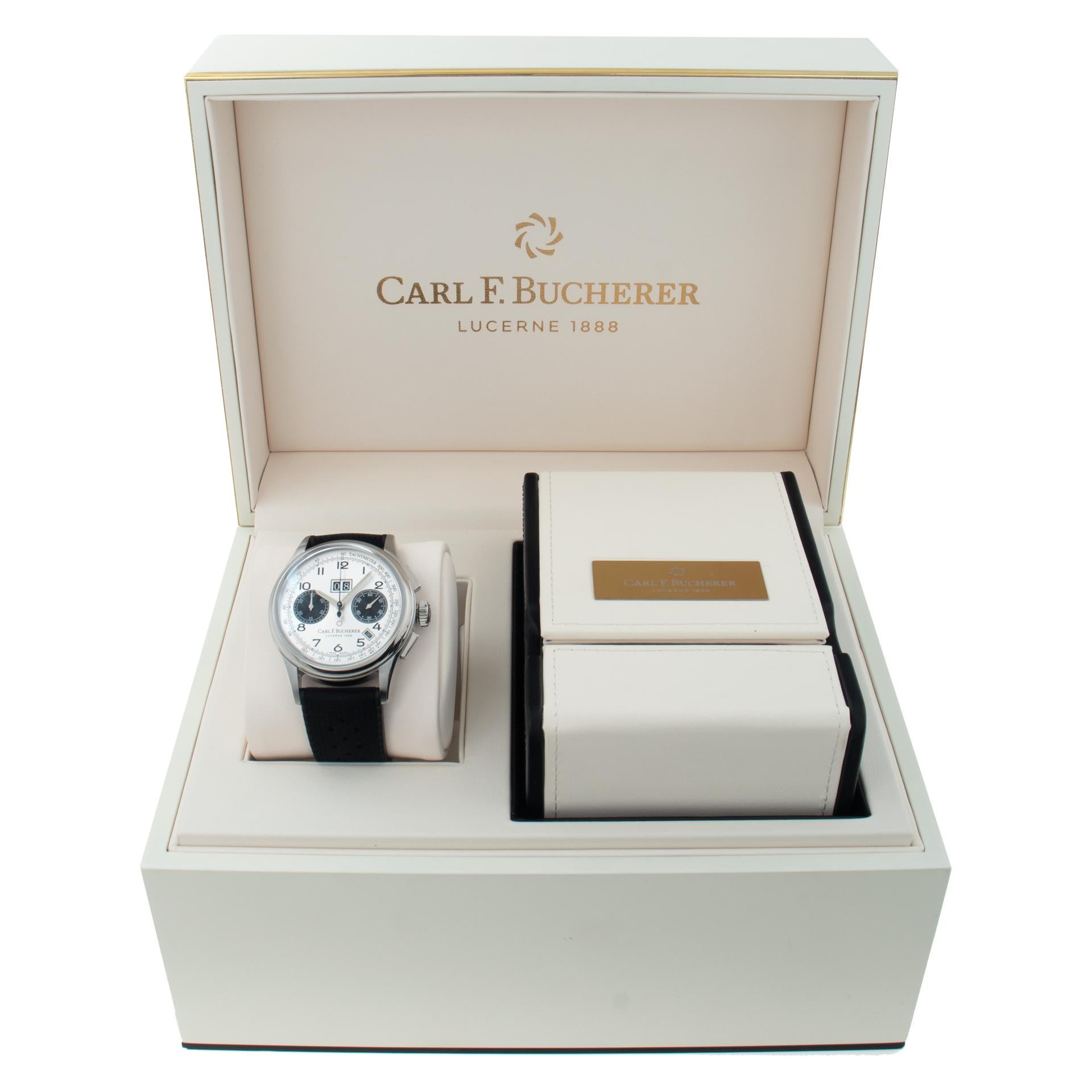 Carl F Bucherer Heritage BiCompax Annual stainless steel Automatic Wristwatch 1