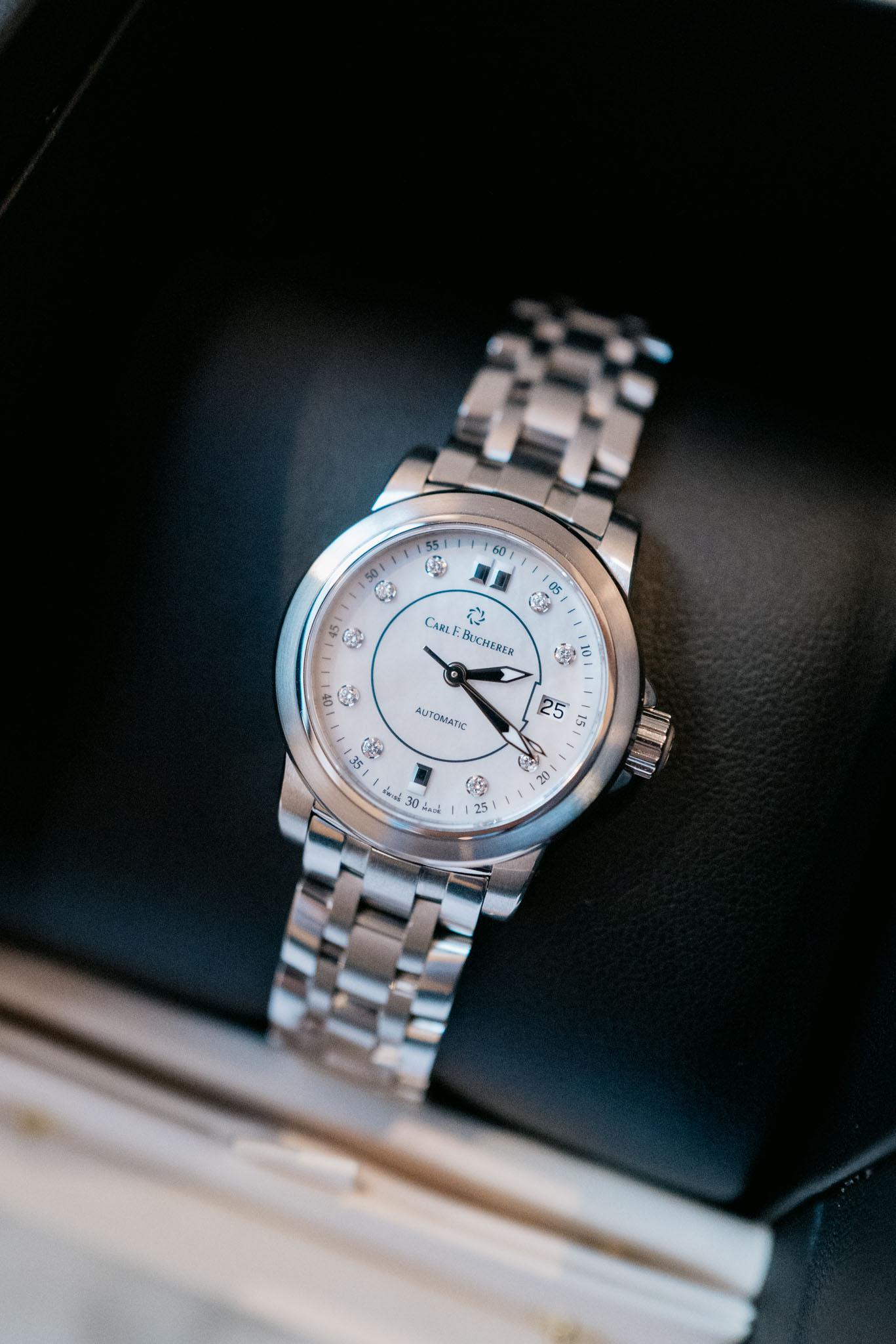 Carl F. Bucherer Patravi Autodate 00.10621.08.77.21 Perlmutt und Diamant im Angebot 6