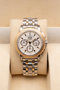 Carl F. Bucherer Patravi Chronograph 41mm Two Tone Silver Dial Ref: 10611.08