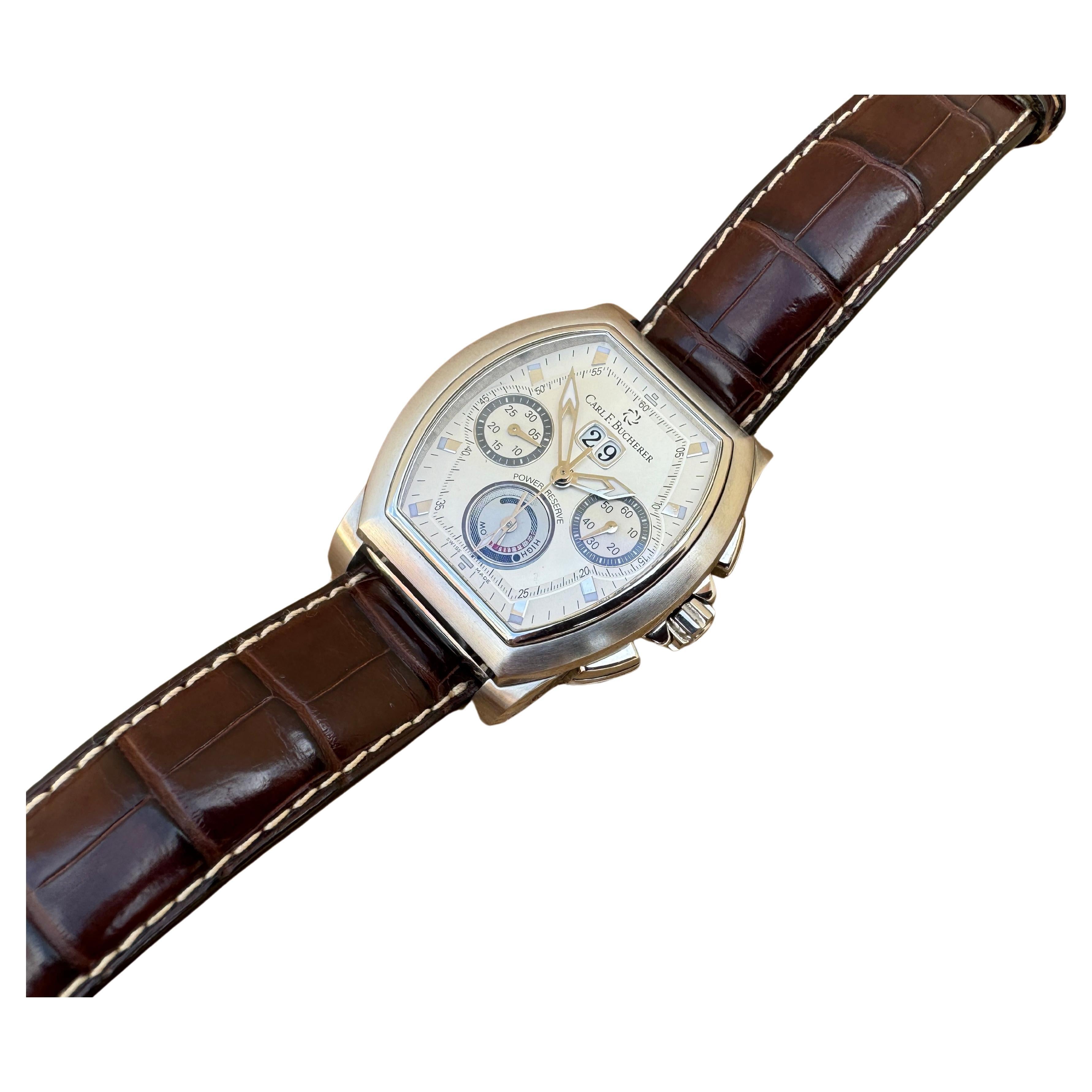 Carl F. Bucherer Patravi Chronograph Superb Automatic Watch For Sale