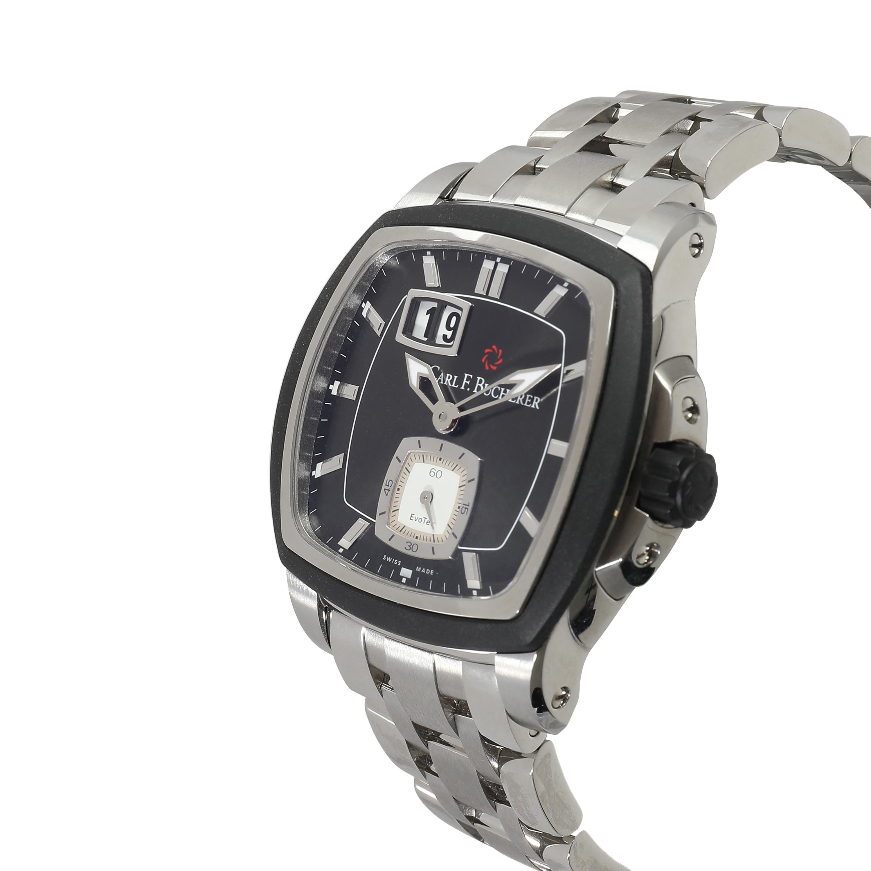 Carl F. Bucherer Patravi EvoTec 00.10628.13.33.21 Men's Watch in  Stainless Stee In Excellent Condition For Sale In New York, NY