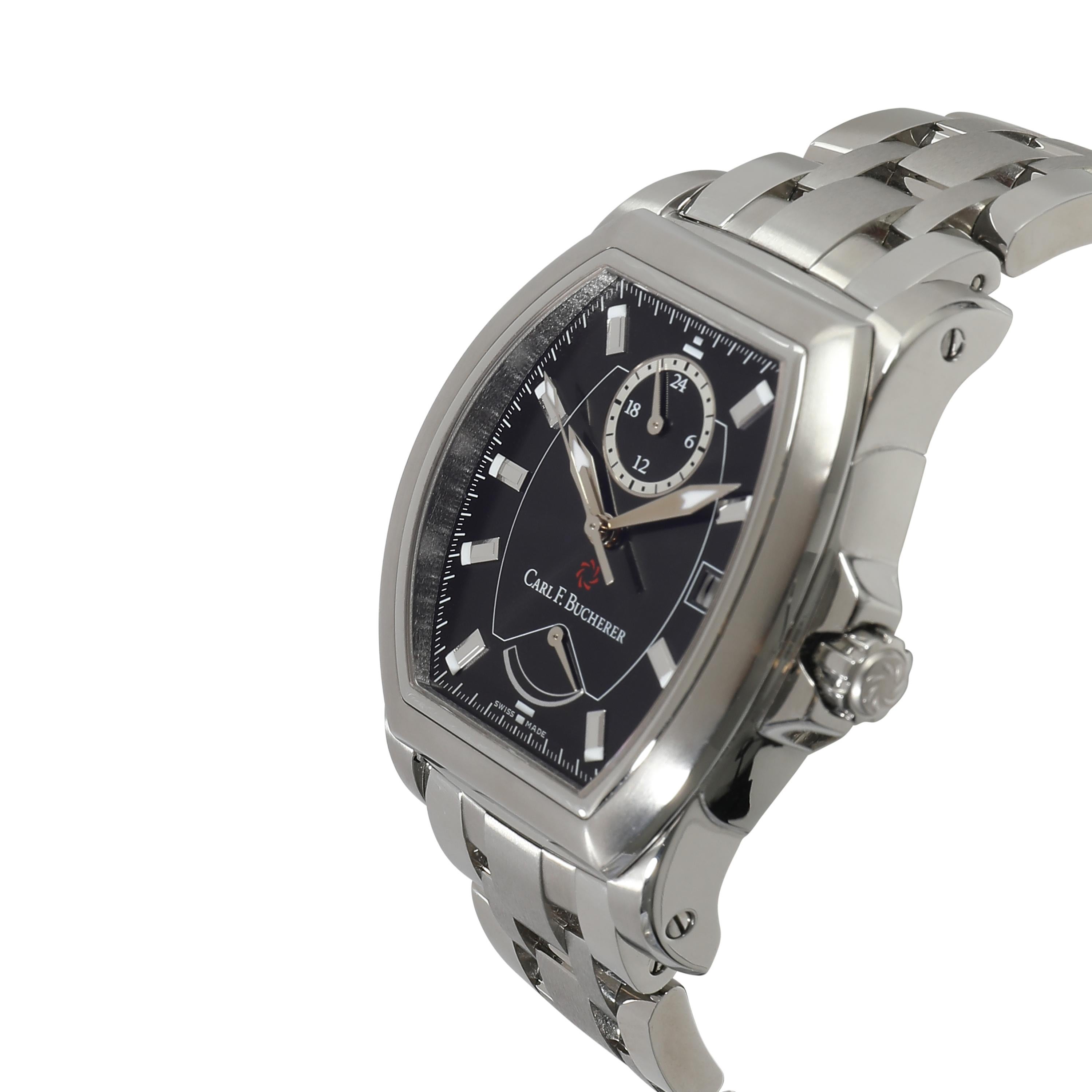Carl F. Bucherer Patravi T-24 00.10612.08.33.21 Men's Watch in  Stainless Steel In Excellent Condition In New York, NY