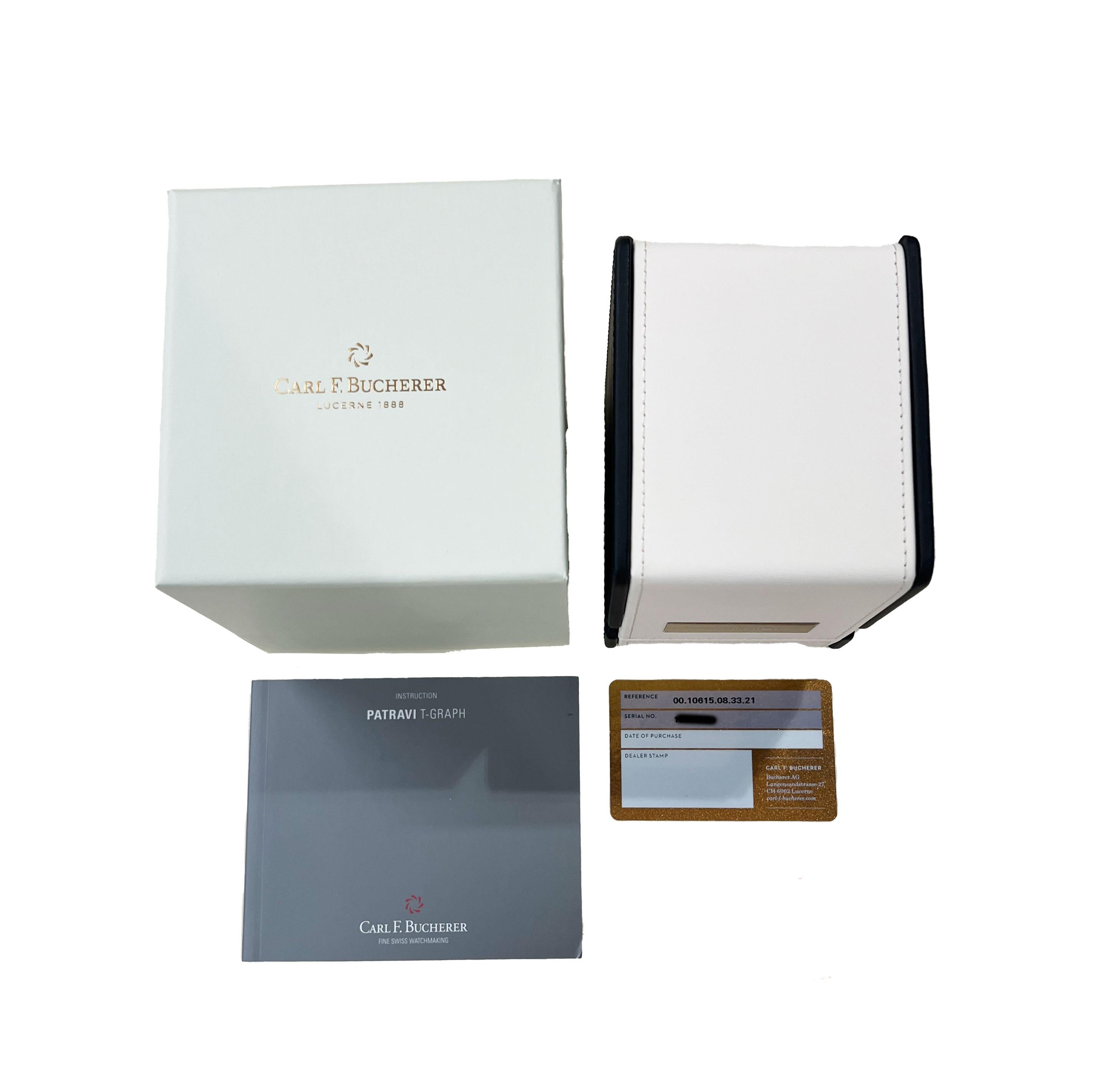 Carl F. Bucherer Patravi T-Graph 00.10615.08.33.21 Men's Watch in  Stainless Ste 2