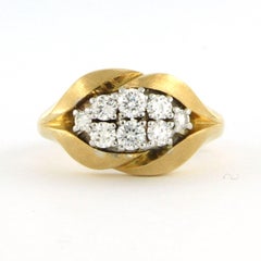 CARL F. BUCHERER ring with brilliant cut diamonds up to 0.40ct 18k gold