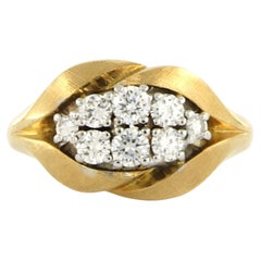 CARL F. BUCHERER ring with brilliant cut diamonds up to 0.40ct 18k gold