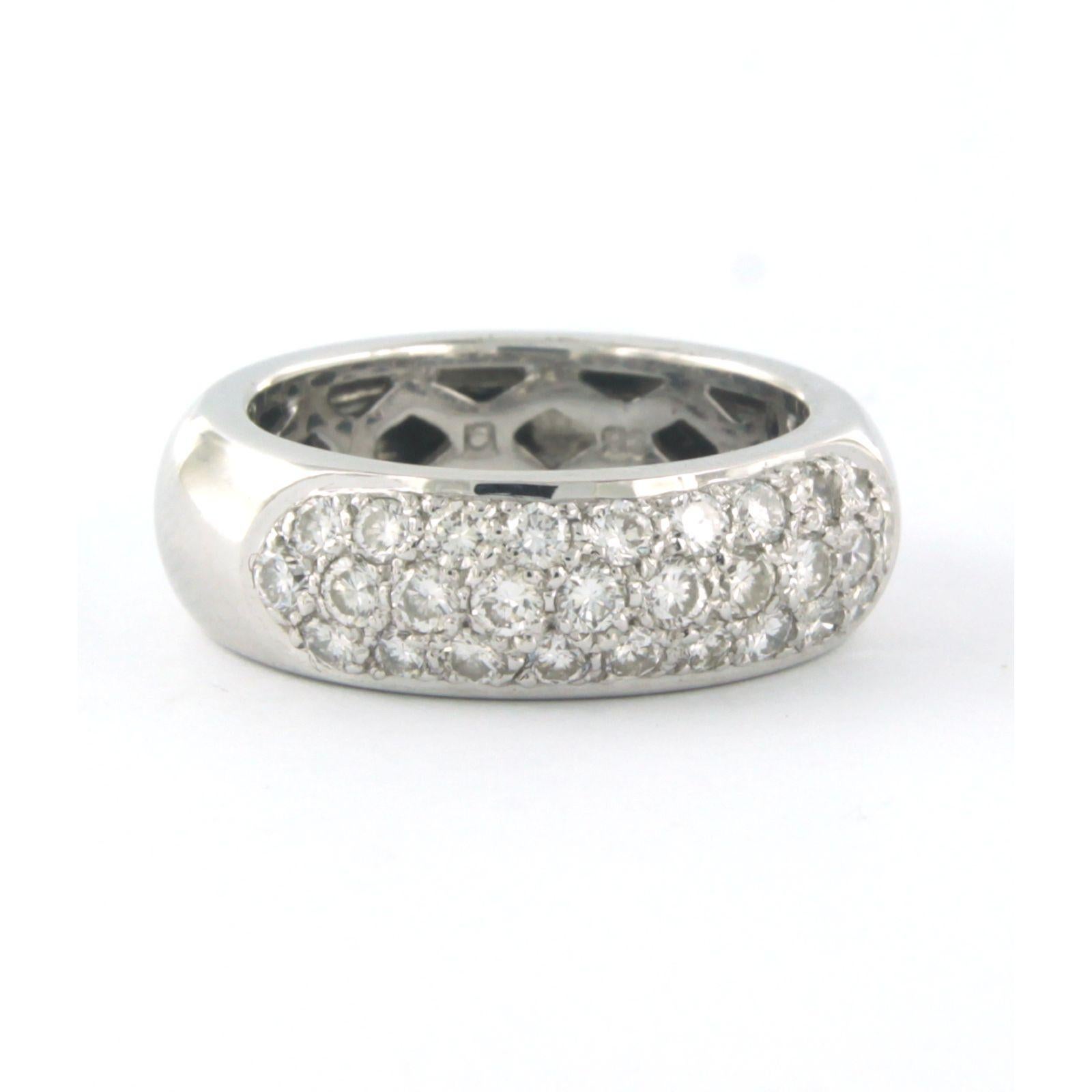 Modern CARL F. BUCHERER - Ring with diamonds 18k white gold For Sale