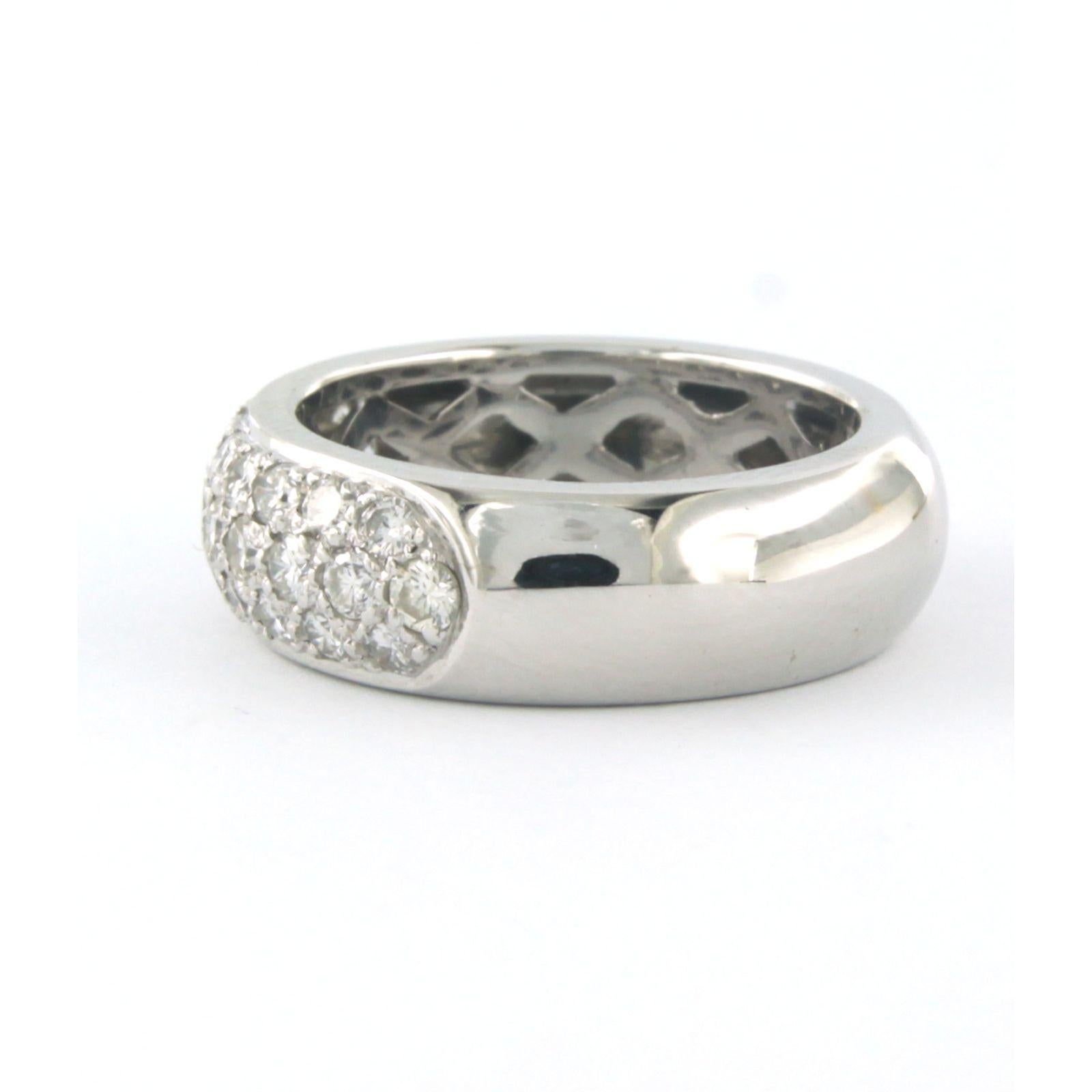 Women's CARL F. BUCHERER - Ring with diamonds 18k white gold For Sale