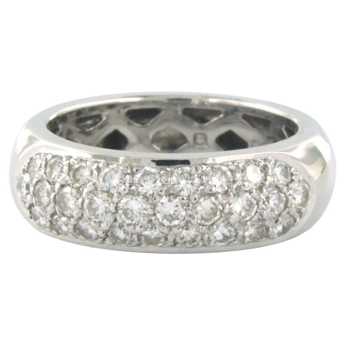 CARL F. BUCHERER - Ring with diamonds 18k white gold For Sale