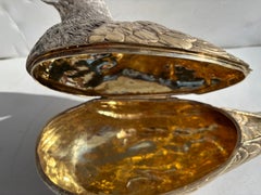 Carl  Faberge attb signé argent 84 boîte à bijoux colis- doré St Petersburg 1890