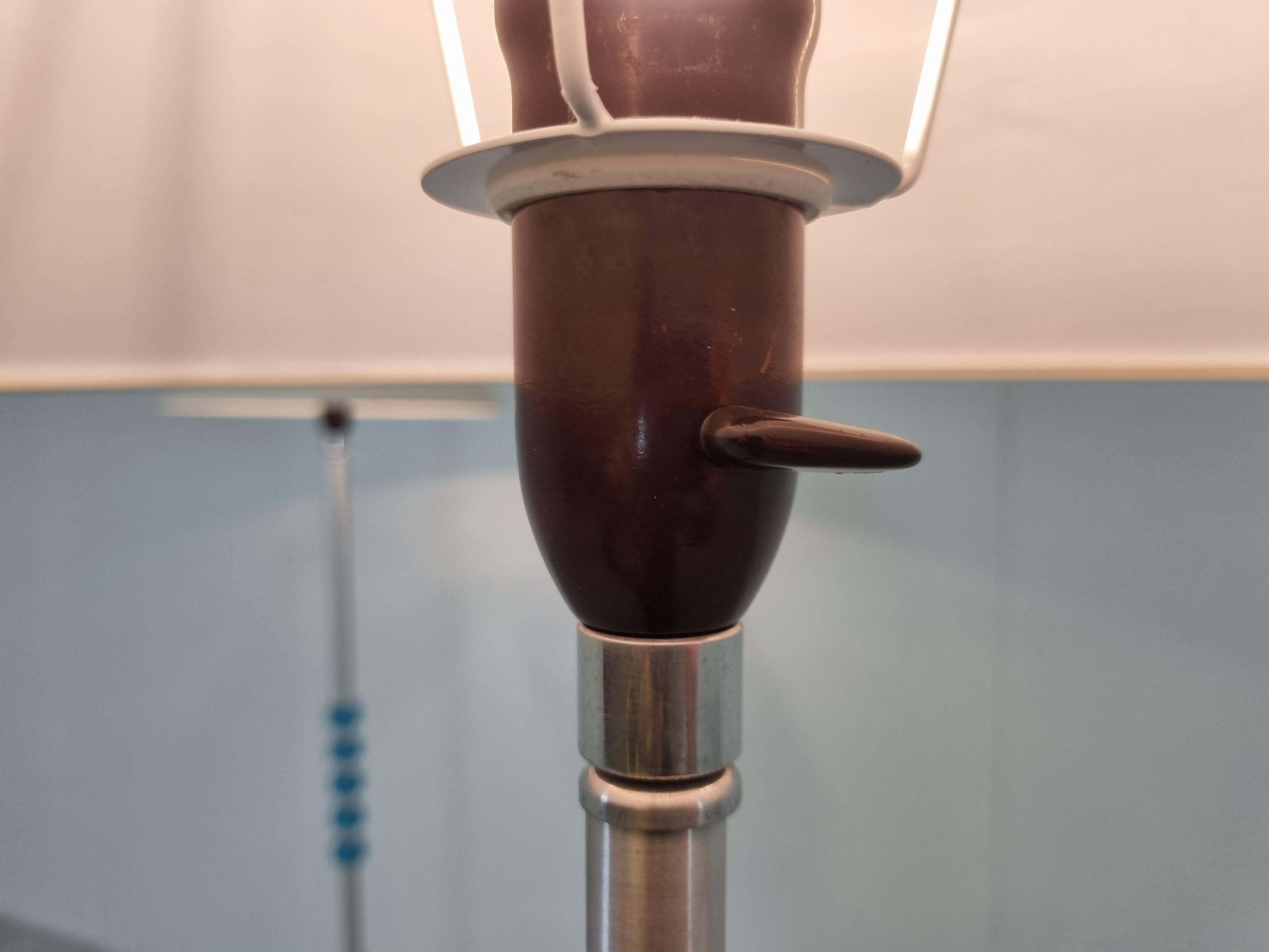 Lámparas de pie de cristal azul Carl Fagerlund, set de 2, años 60 en venta 1