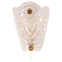 Carl Fagerlund brass and glass sconce Sweden 1960