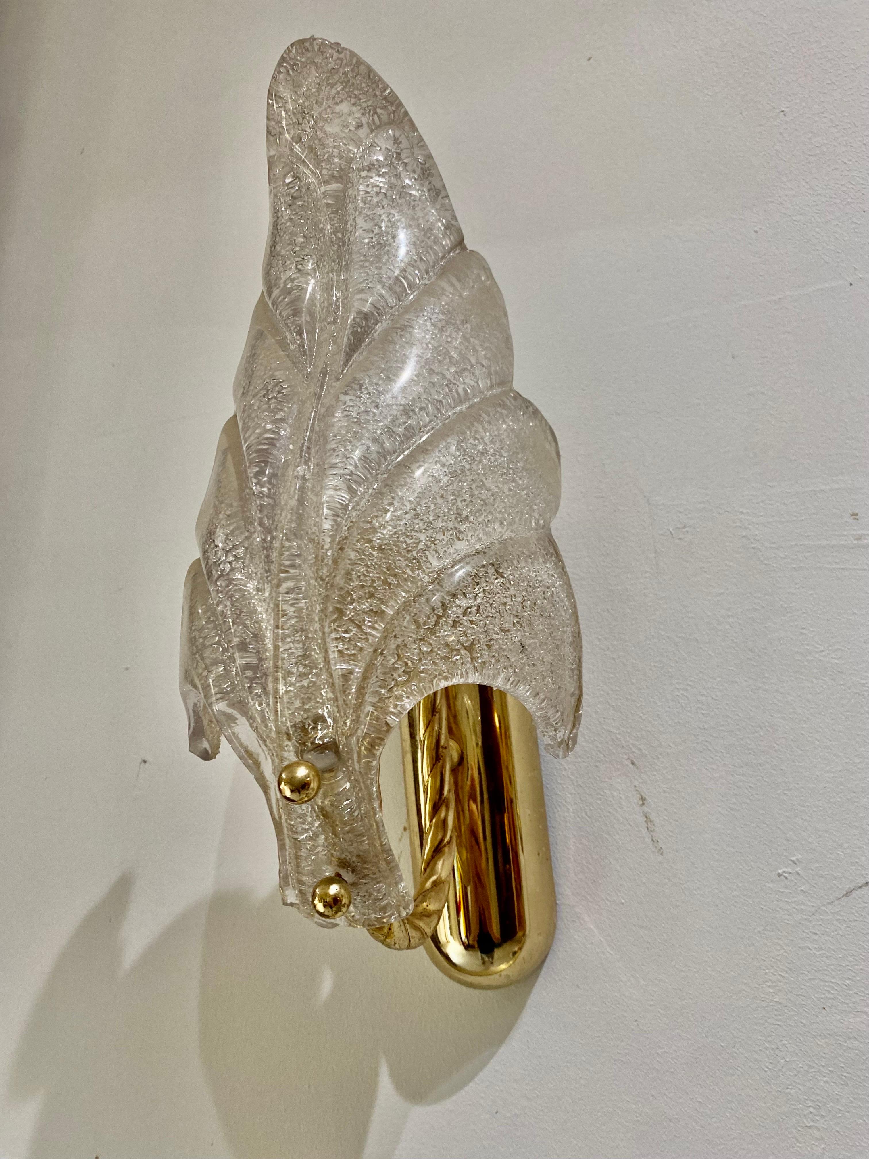Brass Carl Fagerlund by Orrefors Pair of Sconce, 1980s