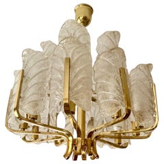 Carl Fagerlund By Orrifors Chandelier 14 Leaves glass Murano Carl Fagerlund By Orrifors Chandelier 14 Leaves glass Murano