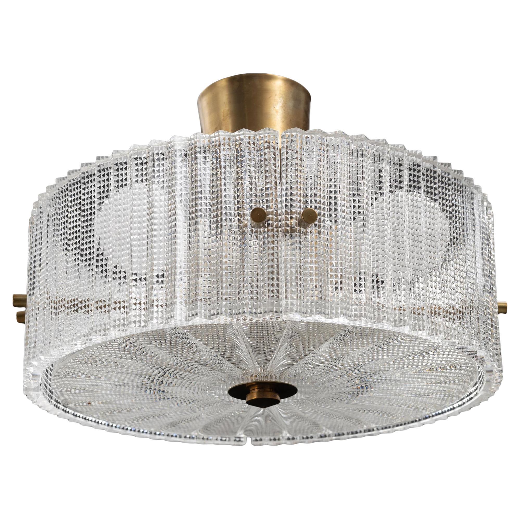 Lampada per cella di Carl Fagerlund per  Orrefors Svezia 1960 Label in vendita