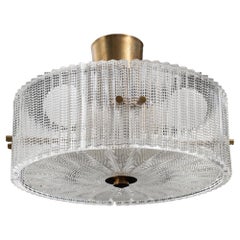 Carl Fagerlund celling lamp for  Orrefors Sweden 1960 Labelled