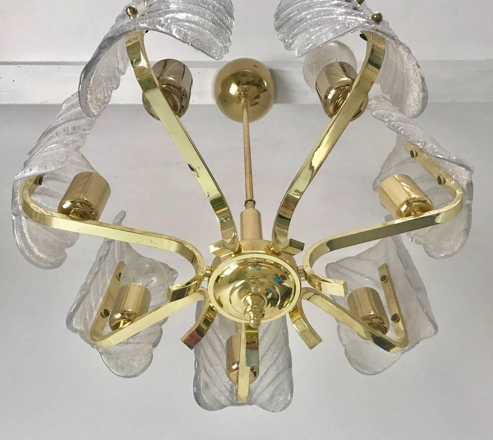 Carl Fagerlund mid-century Chandelier by Orrefors Murano Glass , 1970 In Excellent Condition For Sale In Denia, ES