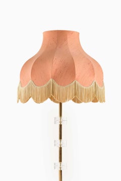 Carl Fagerlund Stehlampe aus Messing und Glas von Orrefors, 1960er Jahre