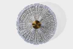 Carl Fagerlund, Flush Mount, Messing, Glas, Schweden, 1950er Jahre