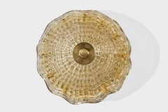 Carl Fagerlund, Monture affleurante, laiton, verre, Suède, années 1950