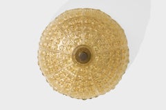 Carl Fagerlund, Flush Mount, Brass, Glass, Sweden, 1950s