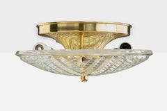 Carl Fagerlund, Lampada da incasso, Ottone, Vetro, Svezia, anni '60