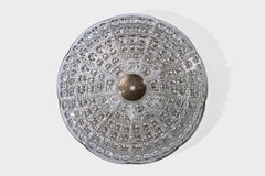 Carl Fagerlund, Flush Mounts, Brass, Glass, Sweden, 1950s