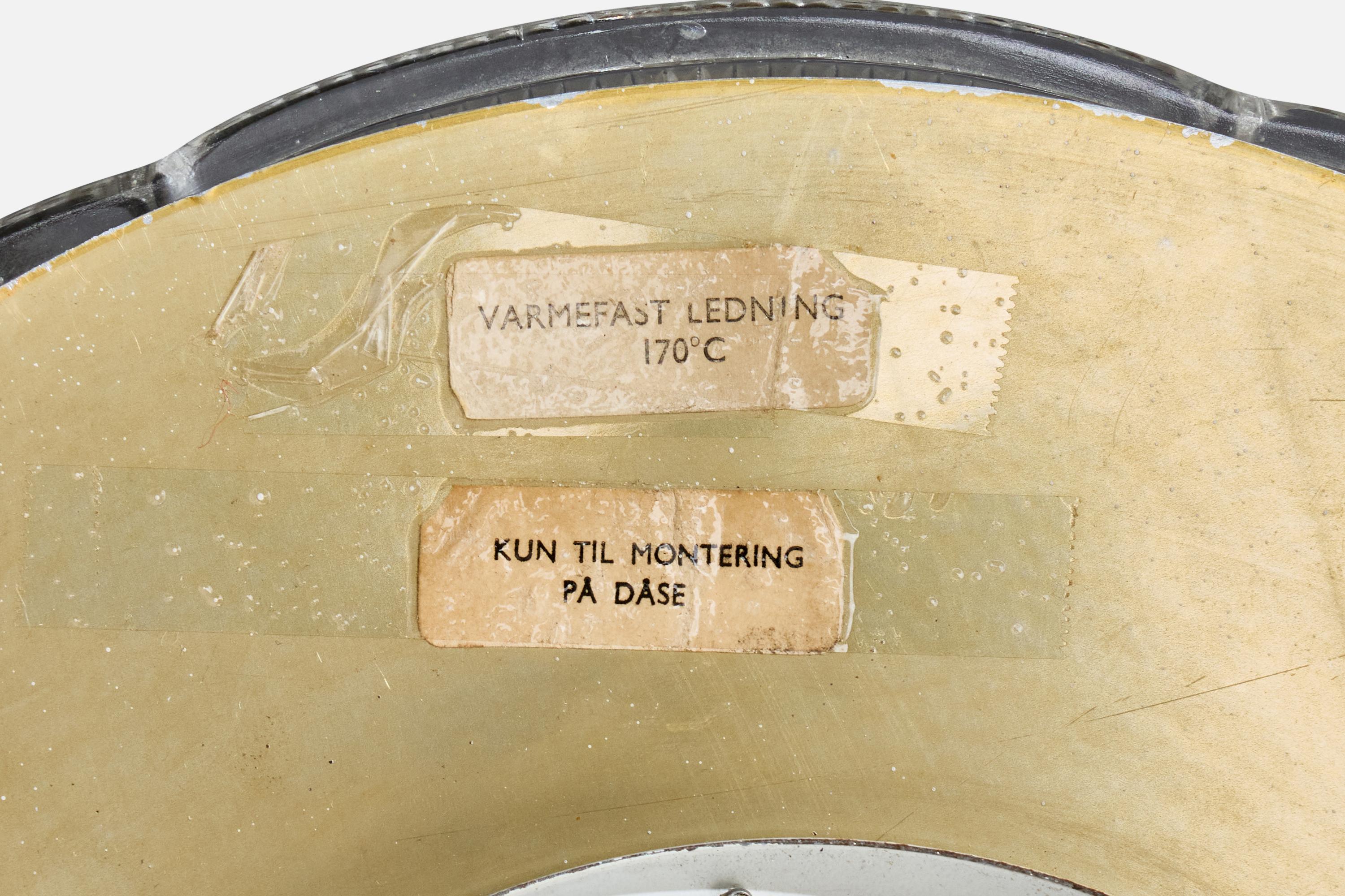 Carl Fagerlund, Soportes de empotrar, Latón, Cristal, Suecia, Años 50 Moderno de mediados de siglo en venta