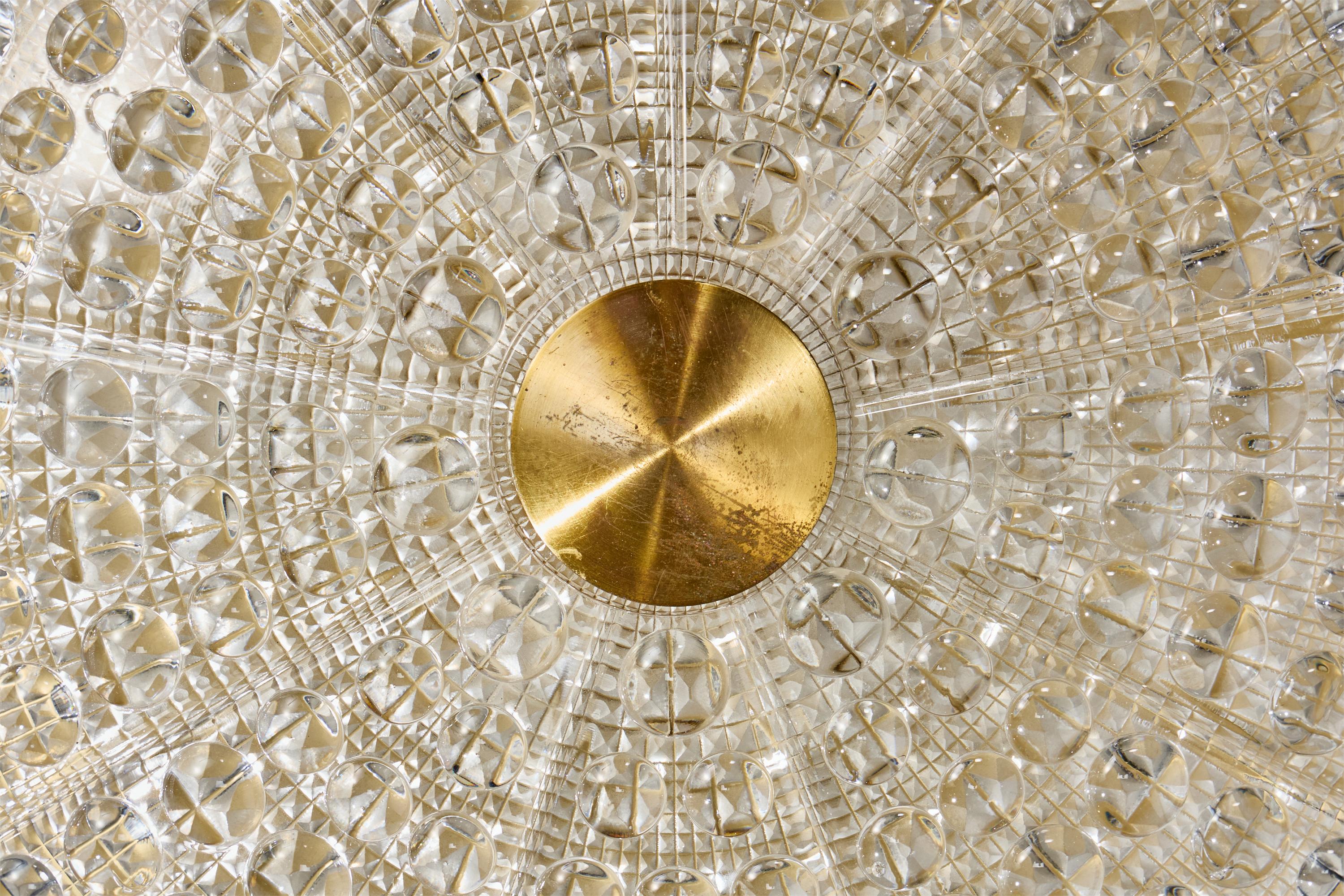 Carl Fagerlund, Soportes de empotrar, Latón, Cristal, Suecia, Años 50 mediados del siglo XX en venta