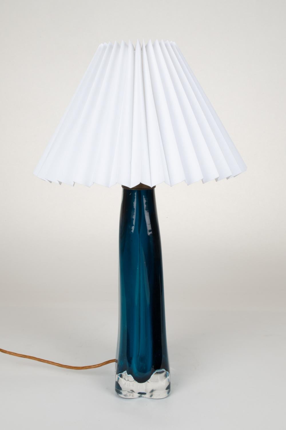 Danish Carl Fagerlund for Orrefors Cased Glass Table Lamp