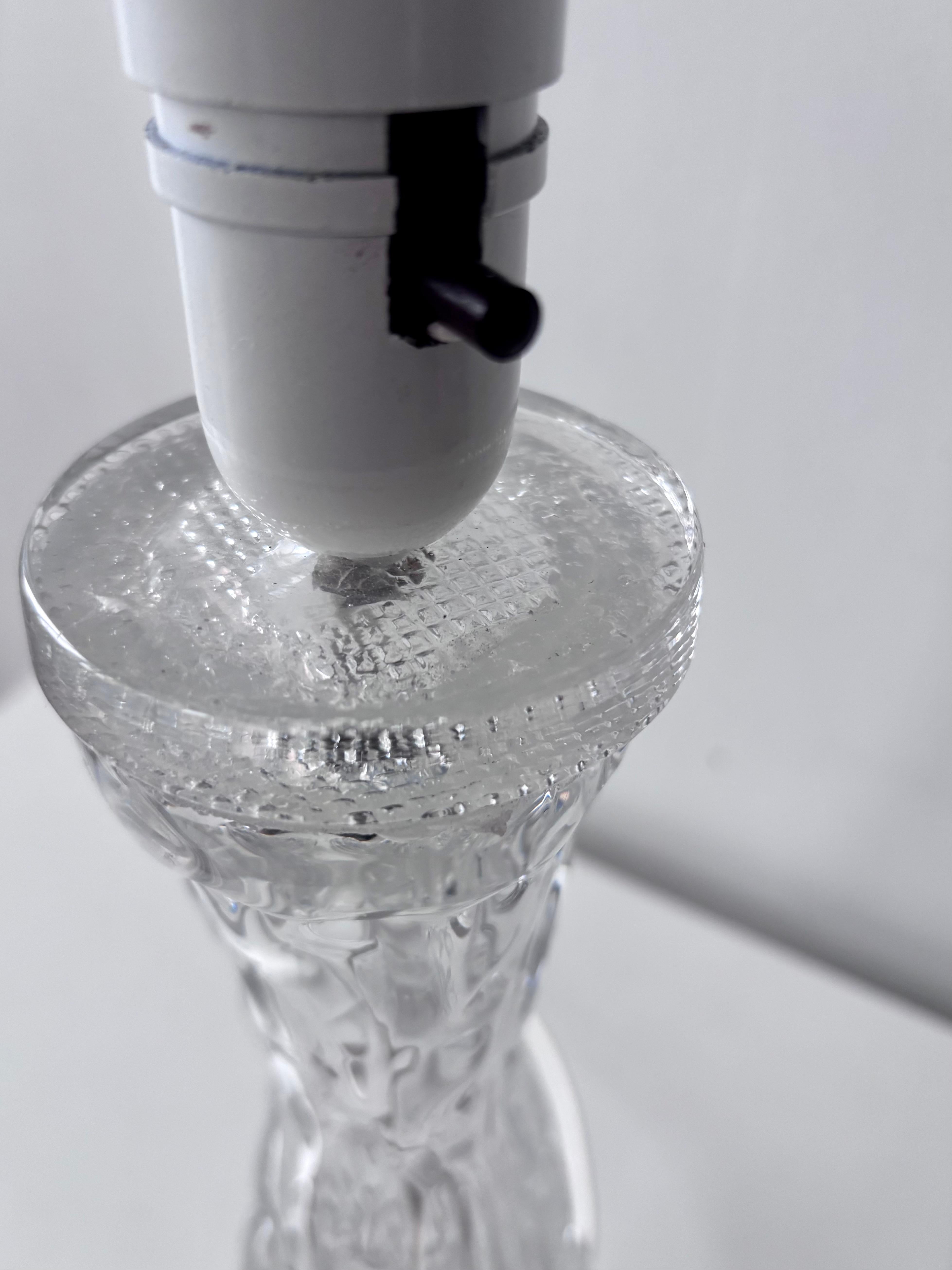 Carl Fagerlund pour Orrefors - Lampe de table en cristal, Suède, vers 1960 en vente 3