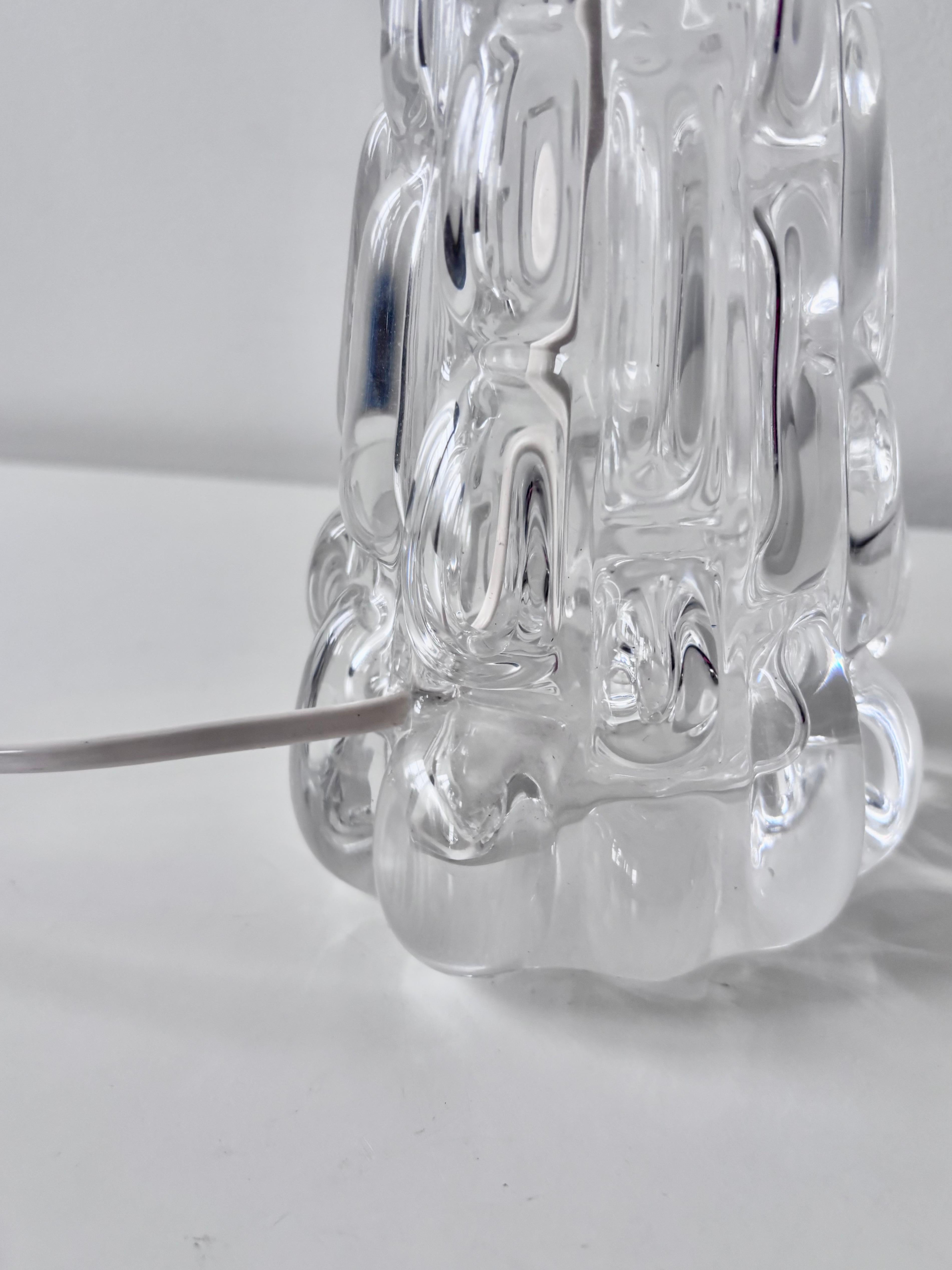 Carl Fagerlund pour Orrefors - Lampe de table en cristal, Suède, vers 1960 en vente 7