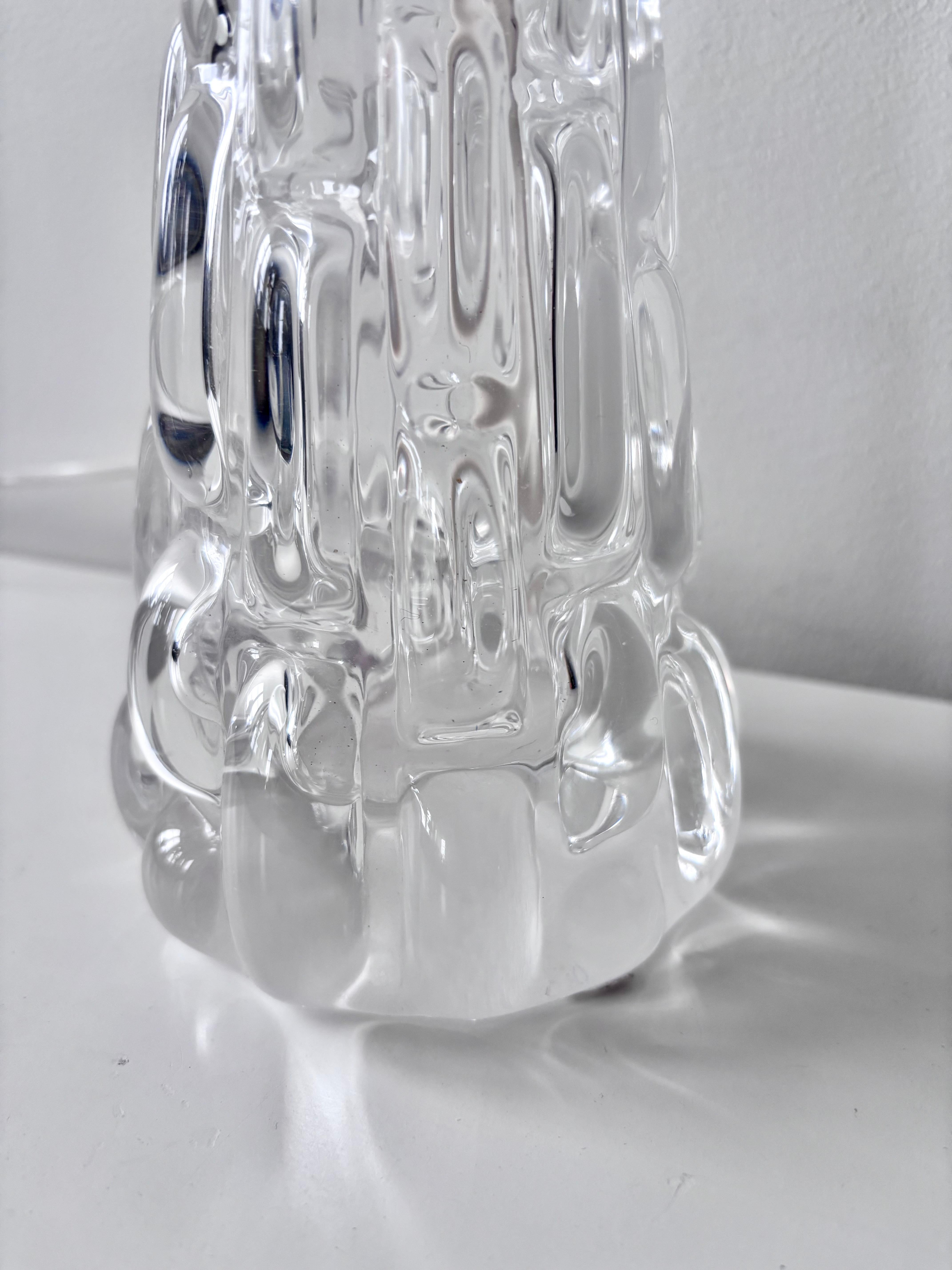 Carl Fagerlund pour Orrefors - Lampe de table en cristal, Suède, vers 1960 en vente 2