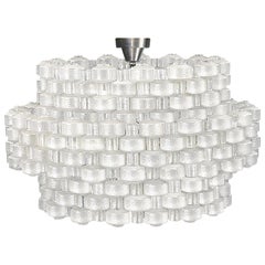 Carl Fagerlund for Orrefors Glass Chandelier