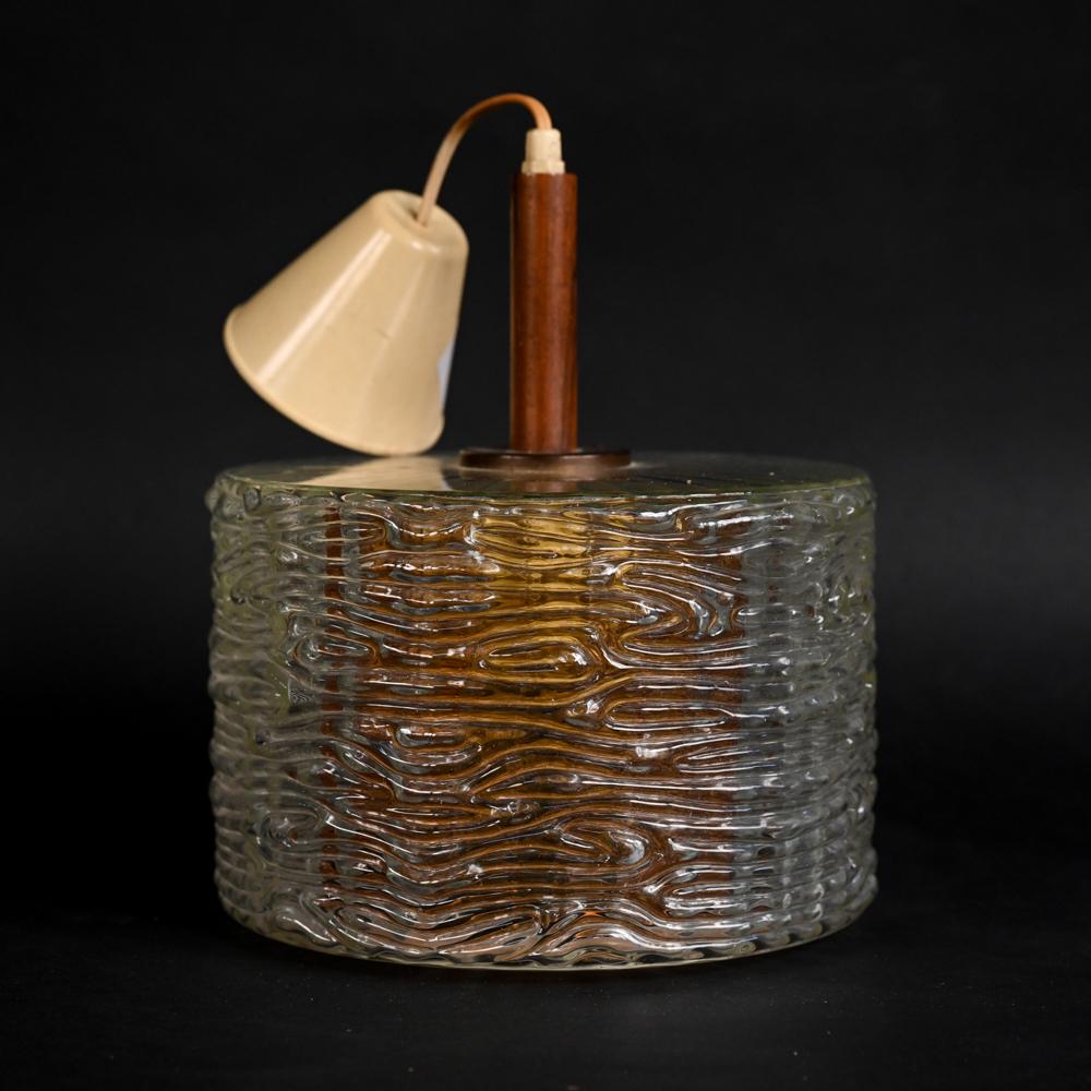 Mid-Century Modern Carl Fagerlund for Orrefors Glass Pendant Light