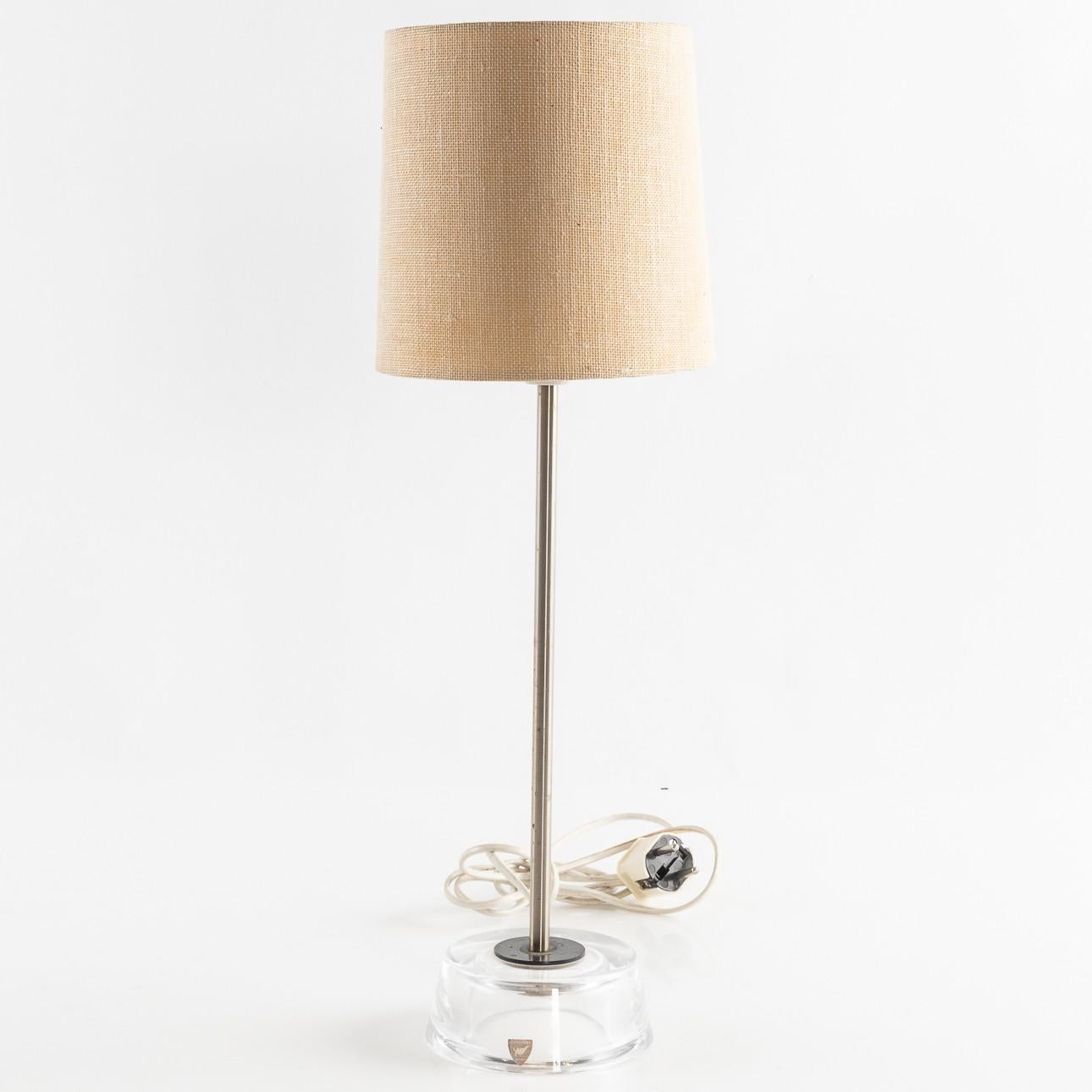 Mid-Century moderno Carl Fagerlund per Orrefors light Vetro e metallo Svezia 1960 in vendita
