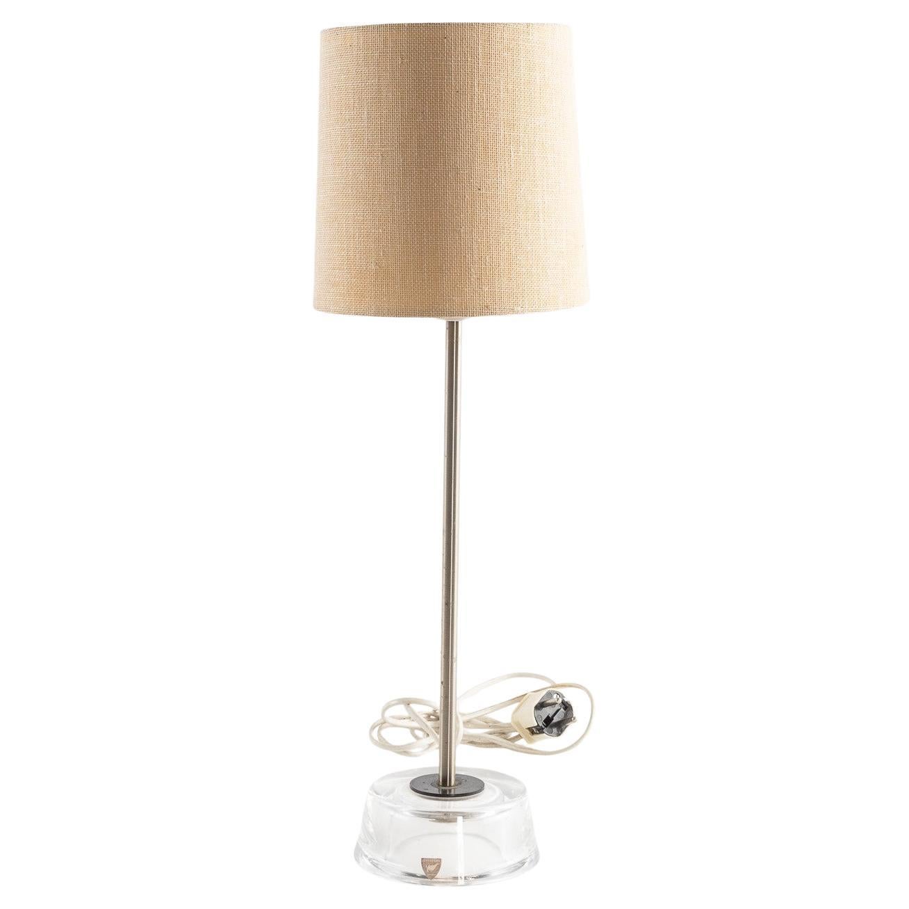 Carl Fagerlund para Orrefors light Vidrio y metal Suecia 1960
