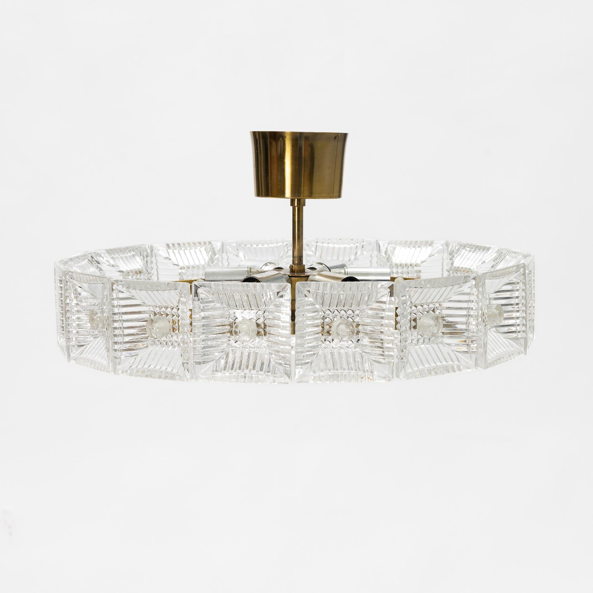 20ième siècle Carl Fagerlund pour Orrefors Lights Suède 1960 en vente