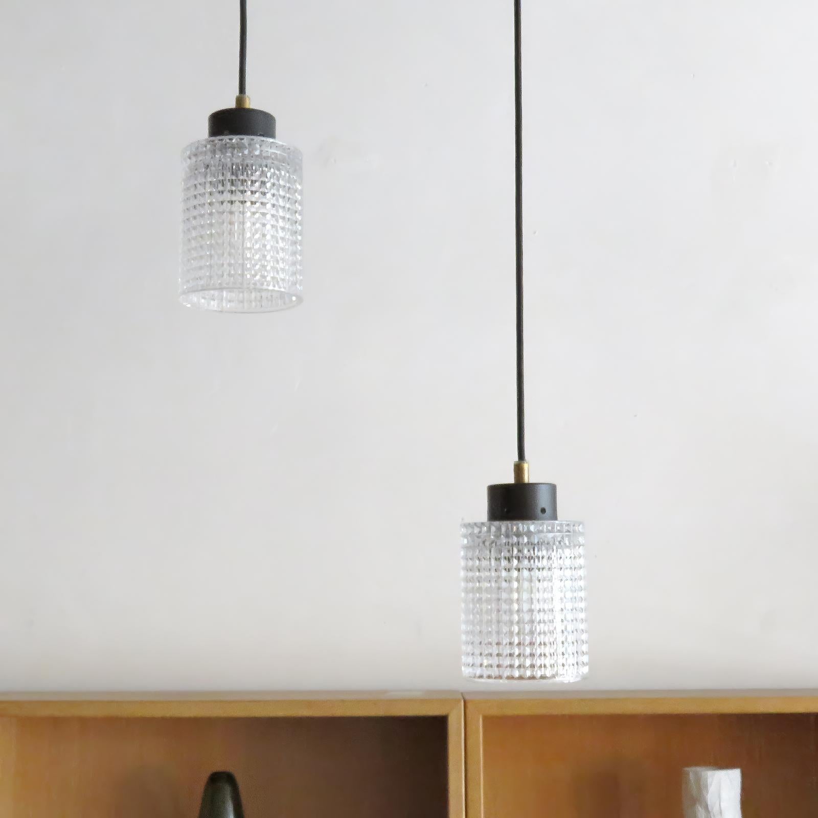 Svedese Carl Fagerlund per Orrefors Pendant Lights, 1960 in vendita