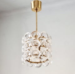 Carl Fagerlund, Glass & Brass Pendant, Fagerhult/Orrefors, Scandinavian Modern