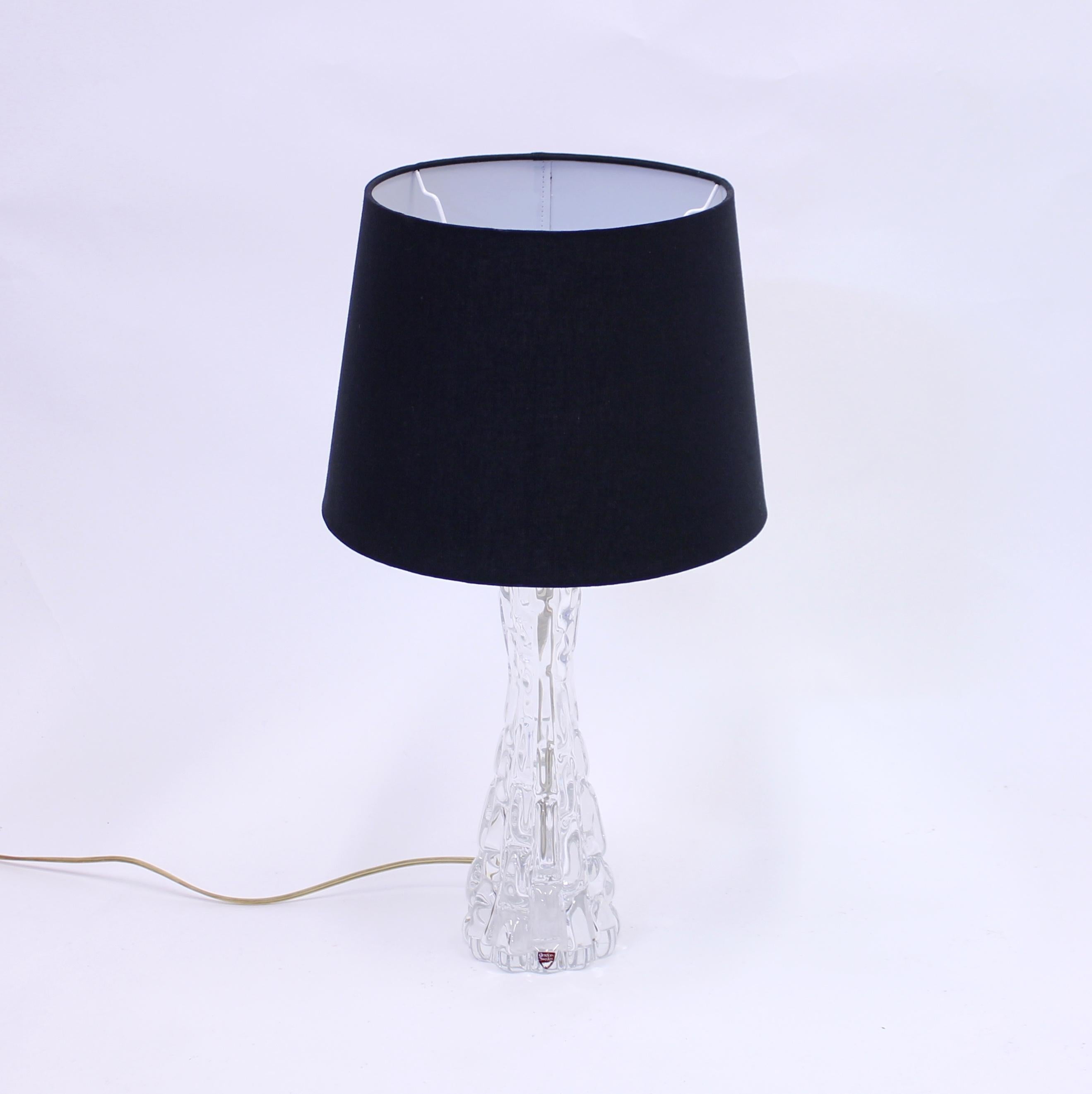 Scandinavian Modern Carl Fagerlund, Glass Table Lamp for Orrefors, 1960s